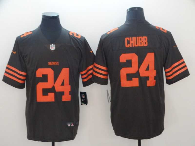 Nike Browns 24 Nick Chubb Brown Color Rush Limited Jersey,We sell and wholesale Nike Browns 24 Nick Chubb Brown Color Rush Limited Jersey on line form chian!